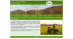 Desktop Screenshot of biolandhof-ziebold.de